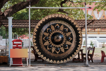 Old gong / View of old gong in wat thai.