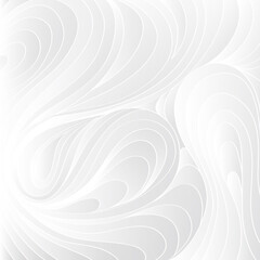 White texture. Wavy background. Interior wall decoration. 3D Vector interior wall panel pattern.