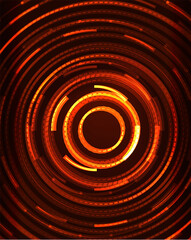 Neon circles abstract background