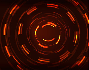 Neon circles abstract background