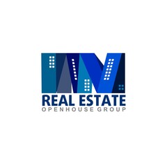 Real Estate logo design template. Corporate branding identity.