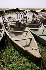 African wooden boat