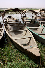 Obraz premium African wooden boat