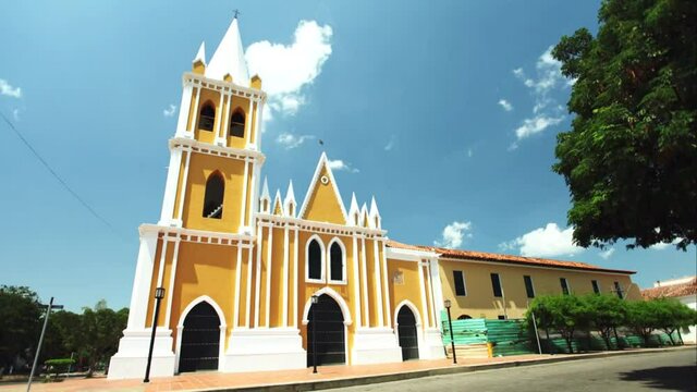 a the lapse of San Francis church in the colonial  city of Coro in Venezuela