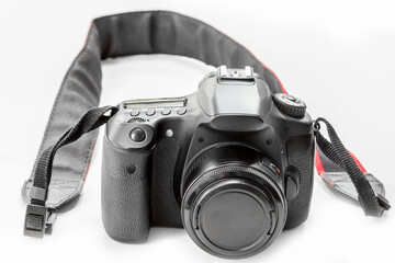 Digital camera isolated on a white.