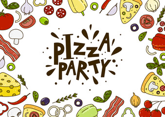 Pizza background for Your design