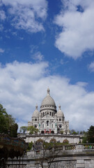 Naklejka premium Photo of iconic Sacre Coeur Basilica in Montmartre, Paris, France