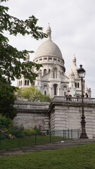 Fototapeta premium Photo of iconic Sacre Coeur Basilica in Montmartre, Paris, France