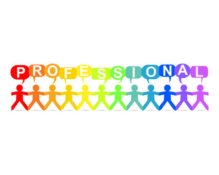 Professional Paper People Speech Rainbow