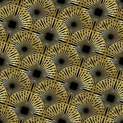 Golden circular seamless design