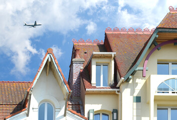 toitures biscornues  de villas du Touquet 