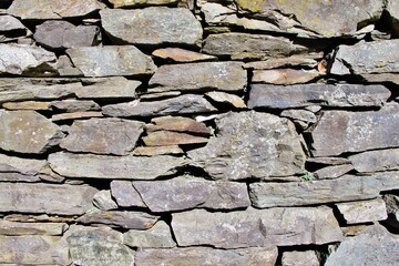 Mauer, Bergdorf Indemini, Tessin