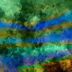 Abstract watercolor background. Colorful texture. Oil painting style.