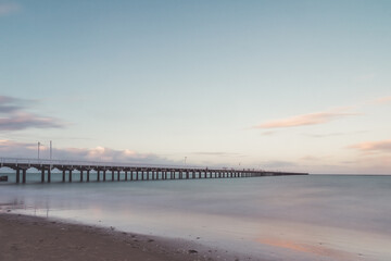Long exposure sunset pier