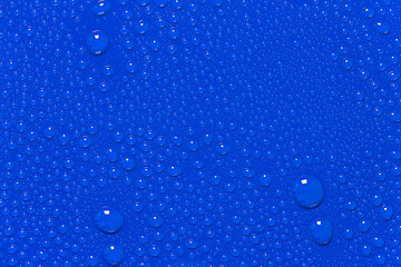 Blue water droplet