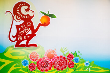 Monkey Background for Chinese new year
