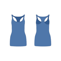 blaues Tanktop