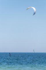 Kitesurfer Hydrofoil Foilboarding