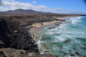 Küste von Cotillo auf  Fuerteventura von den Kanarischen Inseln