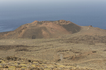 Volcán en la Isla de El Hierro, Canarias