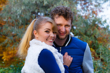 Fototapeta premium Couple in love enjoy romantic date