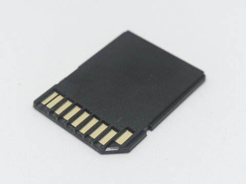 Black SD computer card