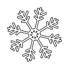 Snowflake winter symbol icon vector illustration graphic design