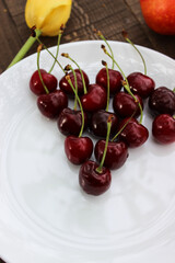 Juicy cherries, luscious nectarine