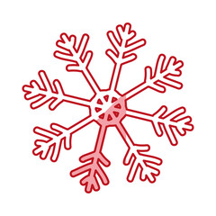 Snowflake winter symbol vector illustration graphic design icon