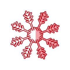 Snowflake winter symbol vector illustration graphic design icon