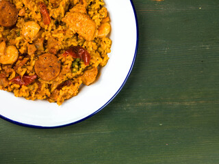 Chicken Chorizo and King Prawn Paella Meal