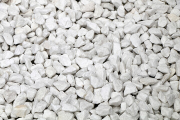 Texture of many small white stone