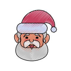 Santa claus cartoon icon vector illustration graphic design