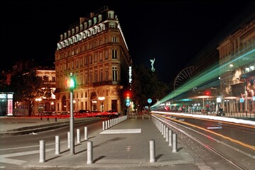 Fototapeta na wymiar Bordeaux de nuit