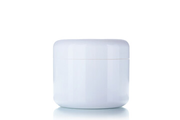 Cosmetic bottle isolated on a white background