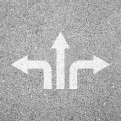 Three ways crossroad