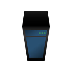 Storage database tower icon vector illustration graphic design