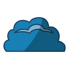 Cloud weather symbol icon vector illustration graphic design