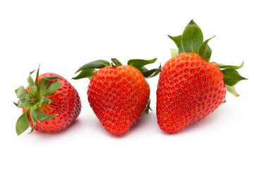 Strawberry isolated on white background. Fresh berry.