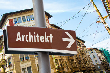 Fototapeta premium Schild 223 - Architekt
