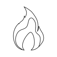 Fire burn flamme icon vector illustration graphic design