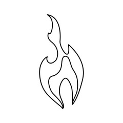 Fire burn flamme icon vector illustration graphic design