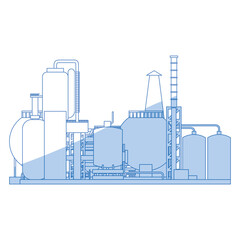 factory plant machinery icon vector illustration graphic design