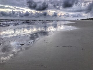Overcast day on the beach