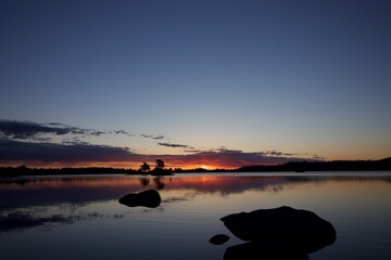 lake sunrise