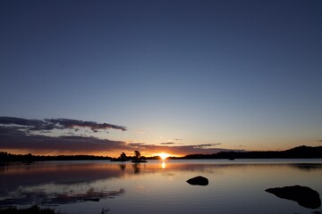 lake sunrise