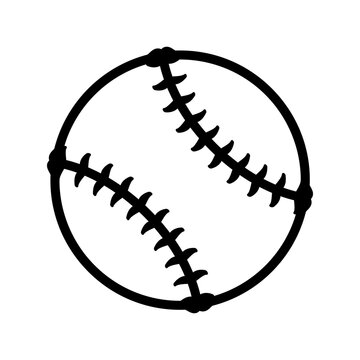 Baseball ball isolated icon vector illustration graphic design