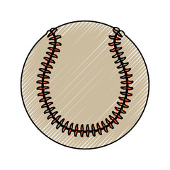 Baseball ball isolated icon vector illustration graphic design