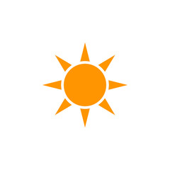 Sun icon vector, solid logo illustration, colorful pictogram isolated on white