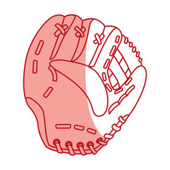 Baseball leather glove icon vector illustration graphic design